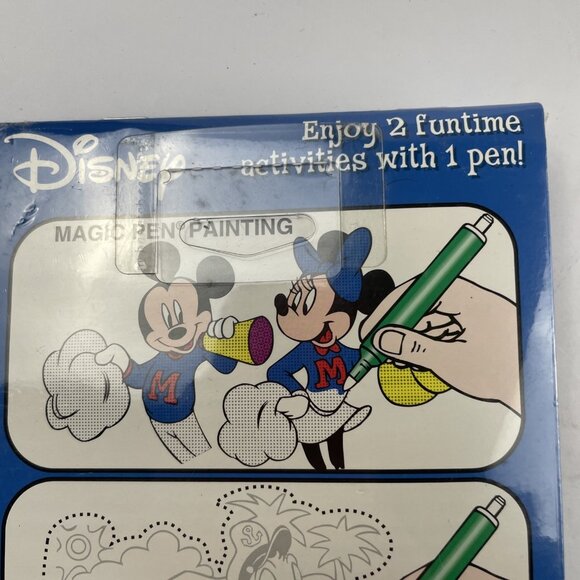 Disney Mickey Mouse 2 In 1 Books Invisible Ink Magic Pen Painting Book Set Of 2 - Picture 4 of 8